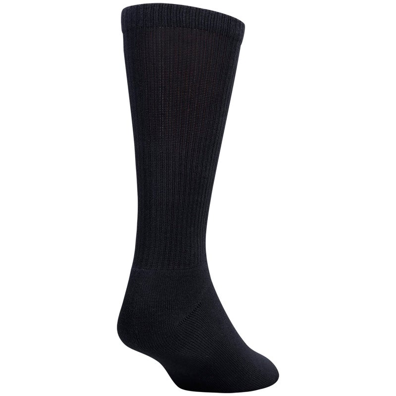 GOLDTOE Men's Uptown Crew Socks, 3-Pairs, Black, Large - Image 4